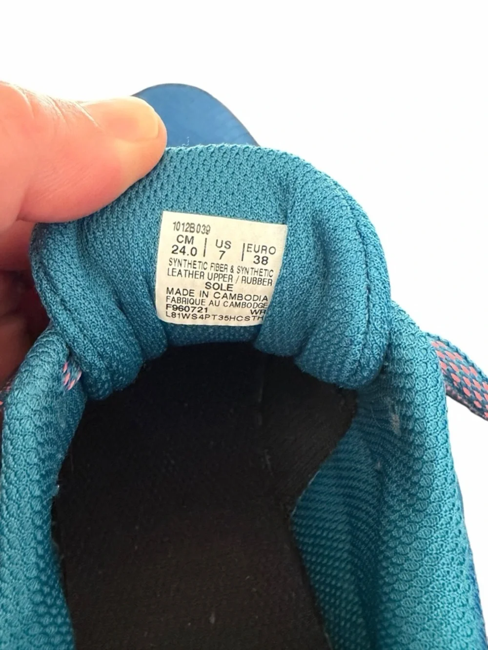 ASICS Trail Scout 2 Teal Blue Athletic Shoe Sz 7